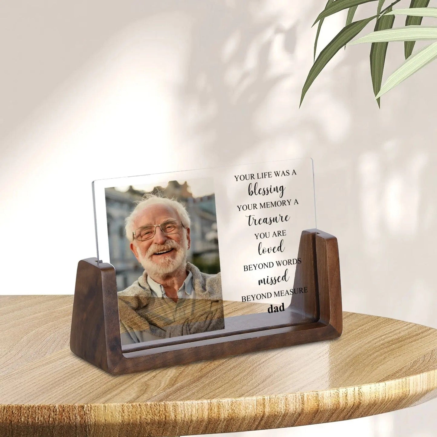 Personalized Photo Frame Acrylic Remembrance Plaque