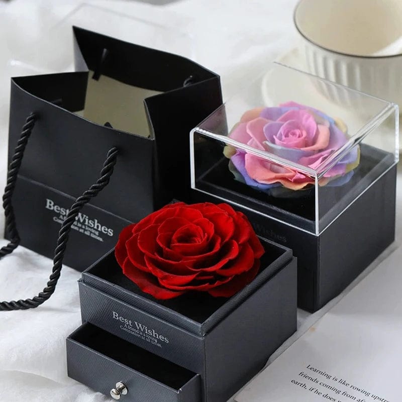 Christmas Gifts For Girlfriend 100 Languages I Love You Projection Necklace With Rose Gift Box 2023 Fashion Romantic Jewelry