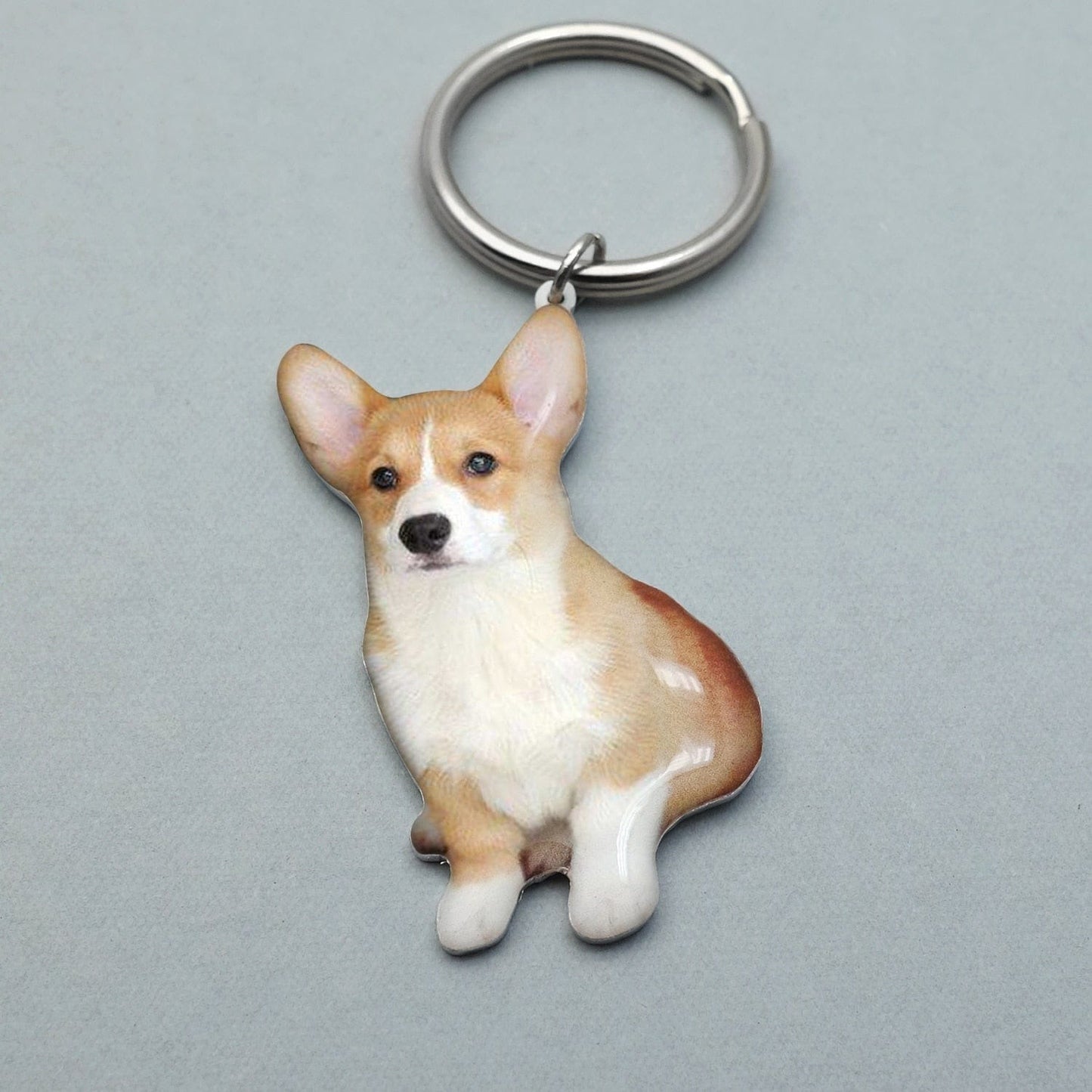 Custom Photo Engraved Memorial Key Chain Your Dog Pet Portrait Customize Gift