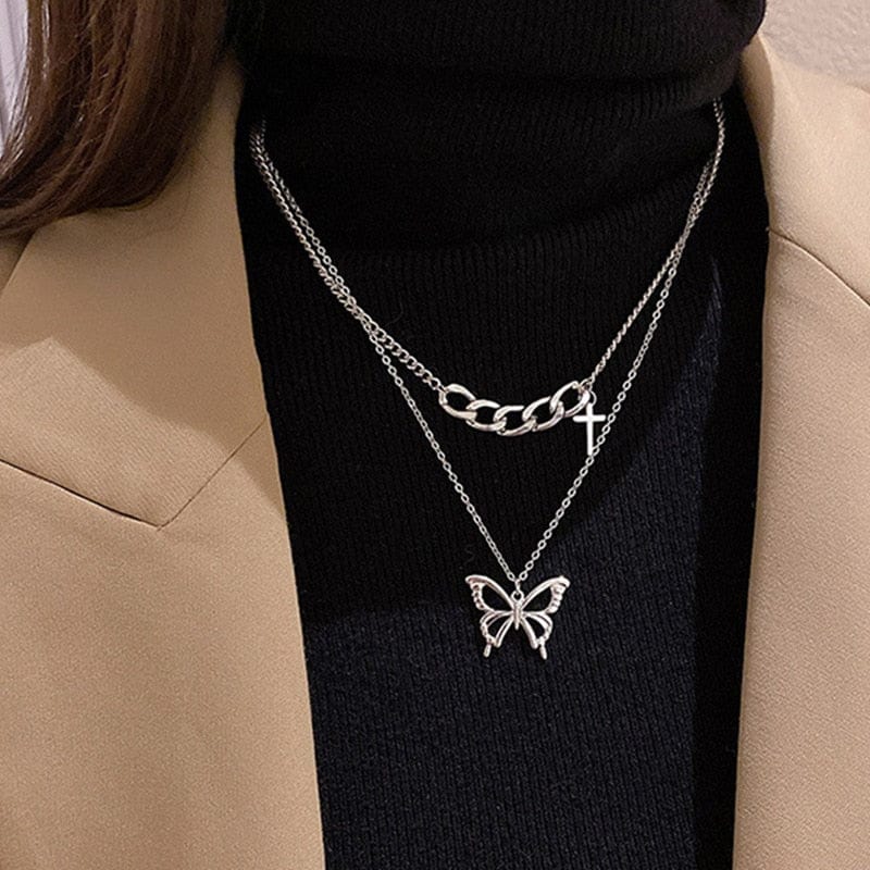 Geometric Sweater Box Chain Female  Long Necklace For Women Adjustable Fine Jewelry Wedding Party Birthday Gift