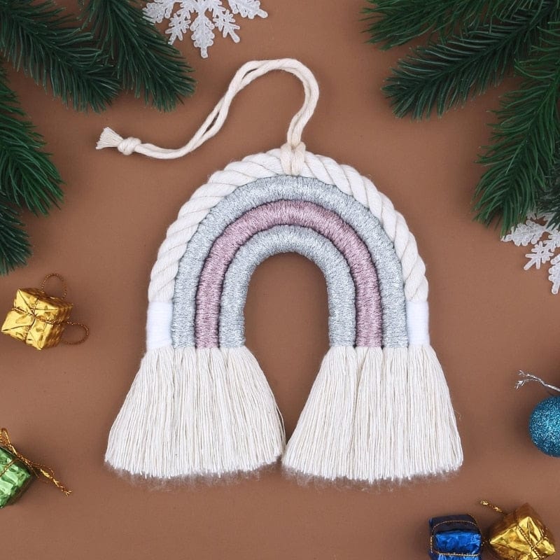 8 Layers Nordic Woven Rainbow Tapestry Home Decor Wall Hanging Toys Nursery Decor Living Room Children Girls Bedroom Decoration