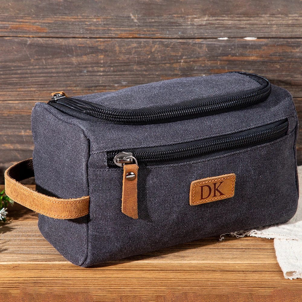 Personalized Custom Men's Multi-Function Toiletry Bag Large Capacity Portable Canvas Bag Wedding Party Best Man Gift