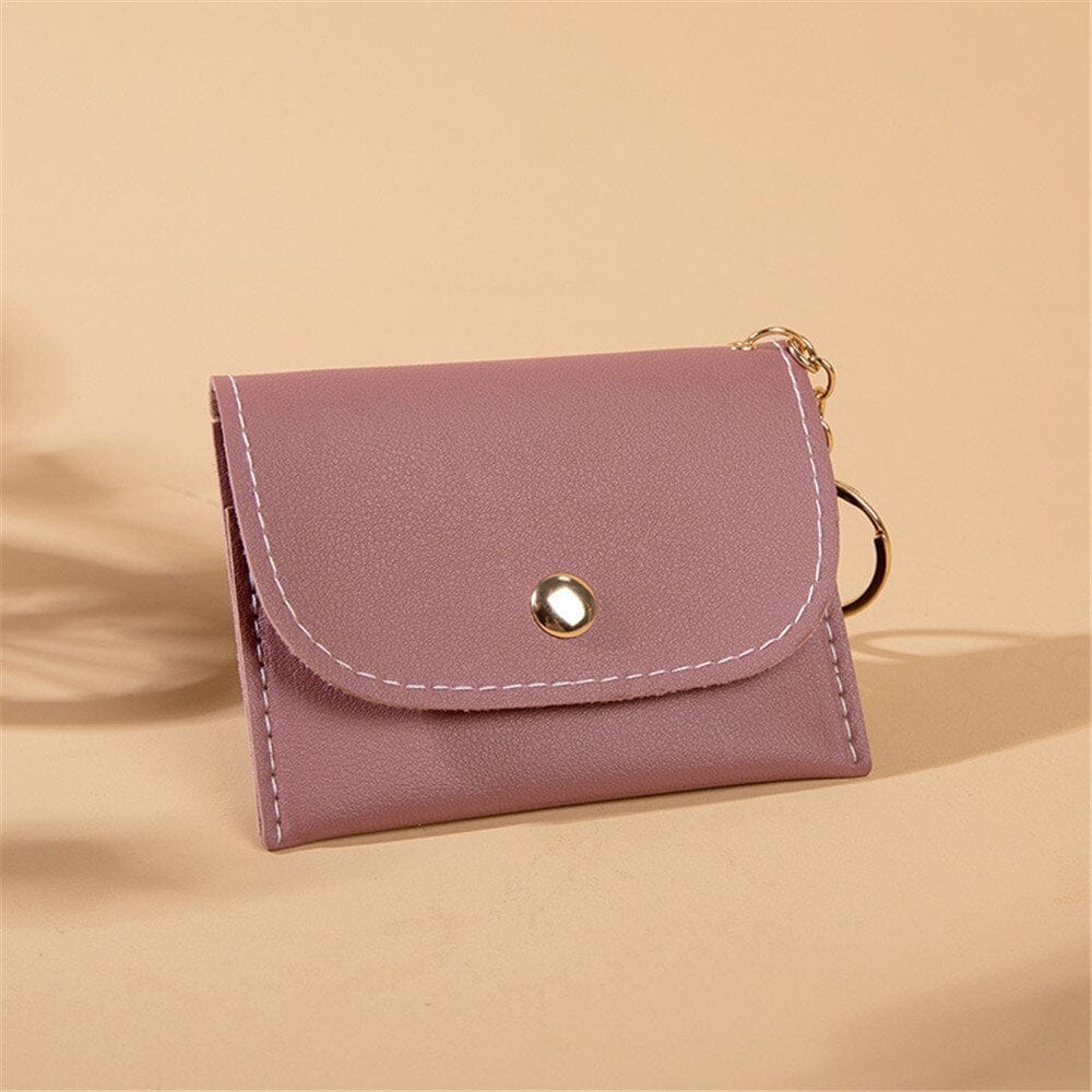 Women's Coin Purses PU Leather Zipper Pouch Change Purses Kids Coin Pocket Wallets Card Holder Card Holder Wallet For Girls