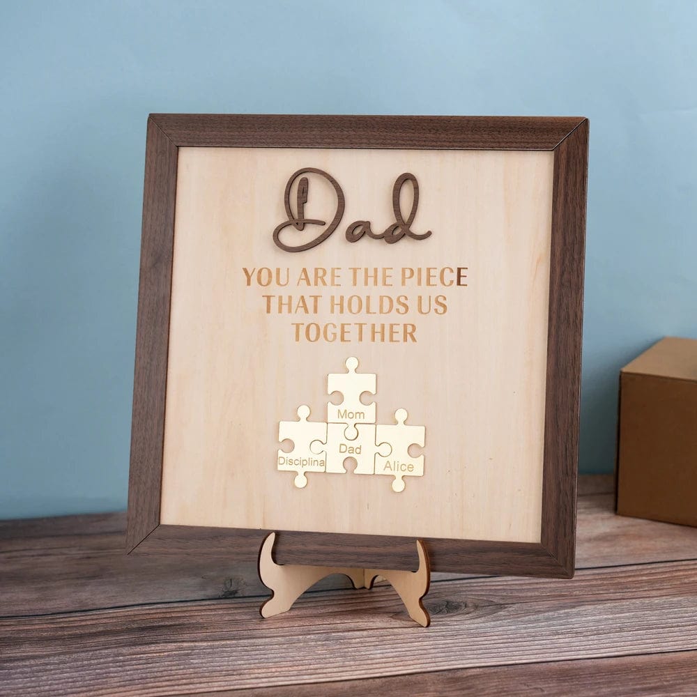 Custom Names Puzzle Wood Father's Day Gift