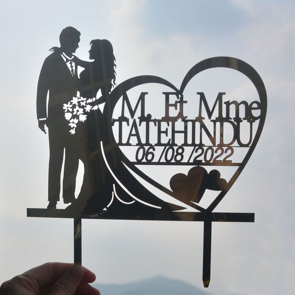 Personalized Wedding Cake Topper