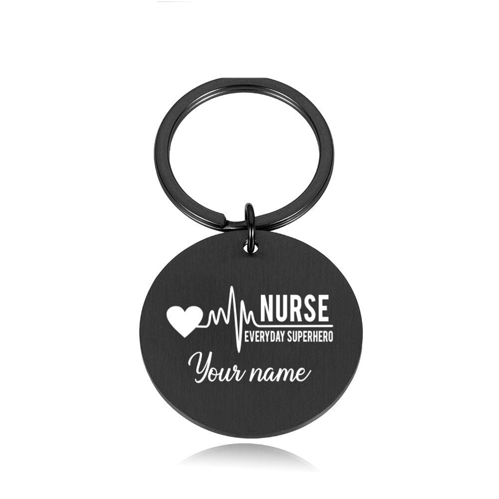 Custom Name Nurse Keychain