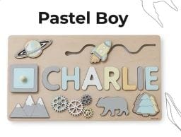 Personalized Custom First Name Wooden Puzzle Educational Toys For Toddlers Early Learning Gifts For Kids Baby Toy Boy & Girl Gift