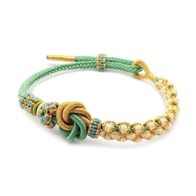 Women Flower Thread Hand-knitted Rope Bracelet