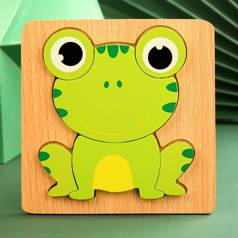 Wooden Toddler Puzzles for Kids Learning Toys for Toddlers 2 3 4 5 Years Old Top 3D Puzzle Educational Dinosaur Toy