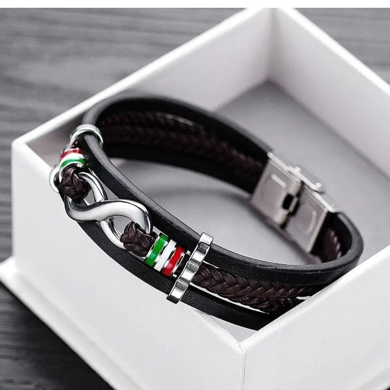 Leather Bracelet for Men Boyfriend Fathers Day Gift