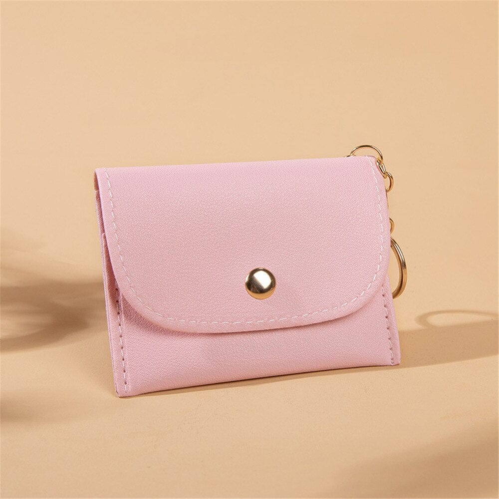 Women's Coin Purses PU Leather Zipper Pouch Change Purses Kids Coin Pocket Wallets Card Holder Card Holder Wallet For Girls