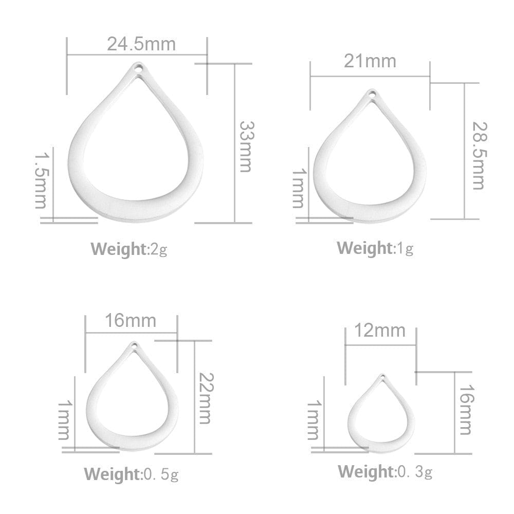 Personalized Jewelry Water Drop Family Name Necklaces Stainless Steel Customized Necklaces Pendants Women Mothers Day Gift