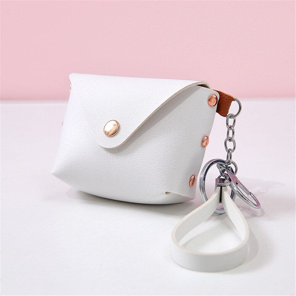 Women's Coin Purses PU Leather Zipper Pouch Change Purses Kids Coin Pocket Wallets Card Holder Card Holder Wallet For Girls