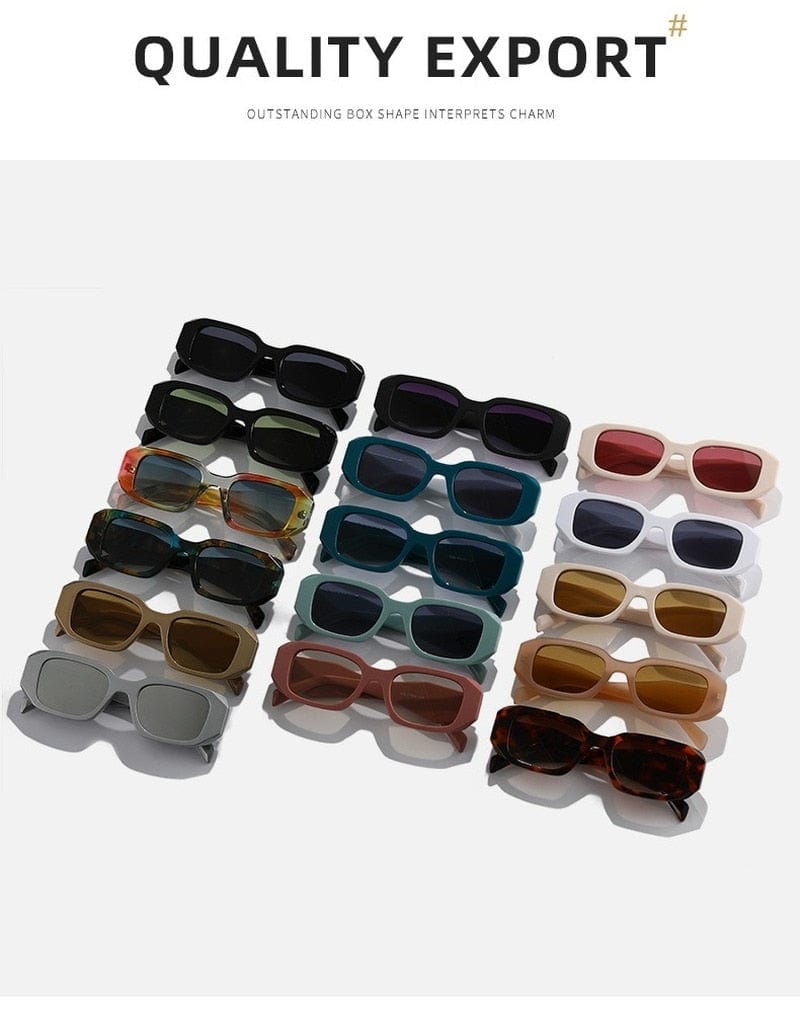 New Square Sunglasses Woman Fashion Black Small Frame Eyeglasses Vintage Sun Glasses Female Shades Gradient