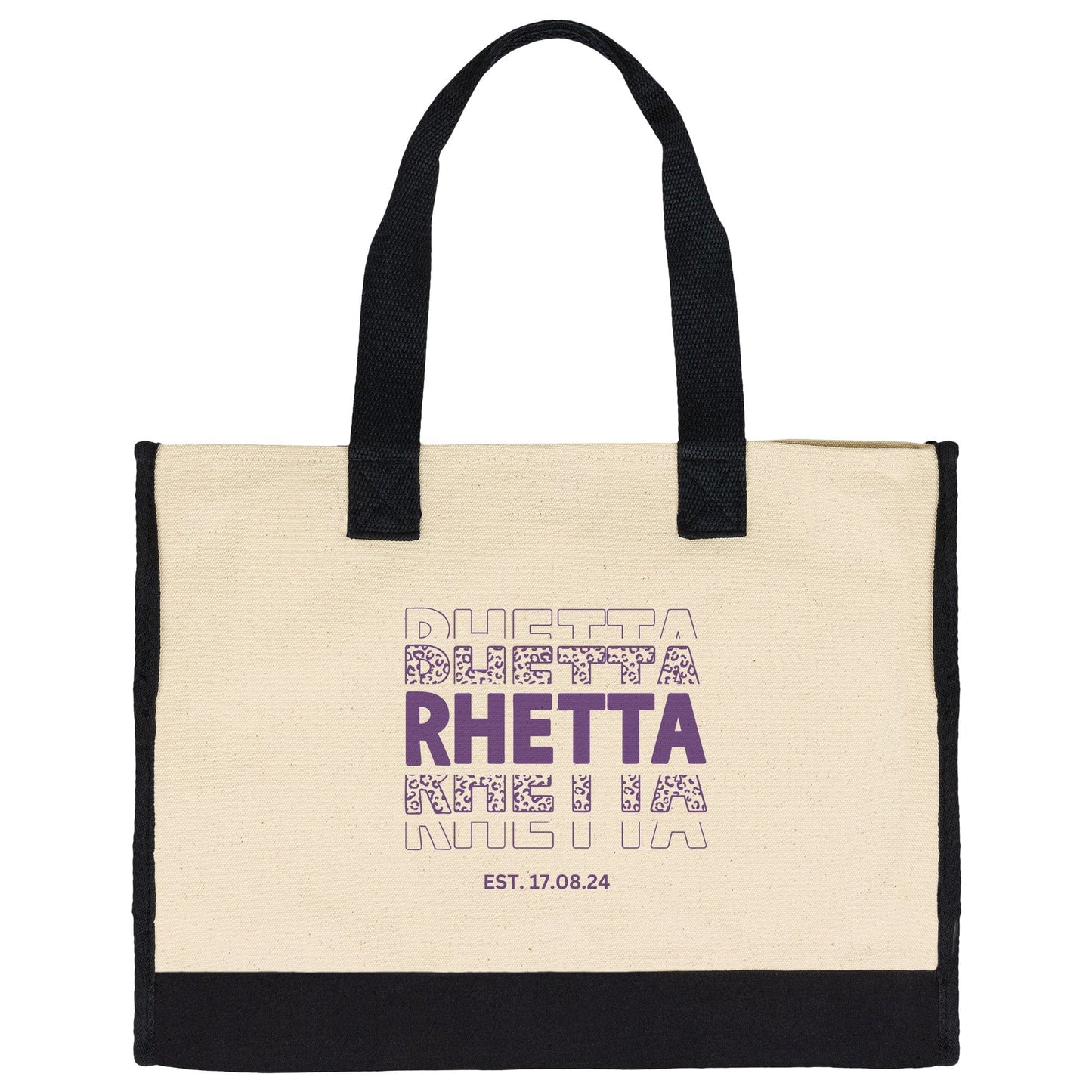 Custom Repeating Name Totebag