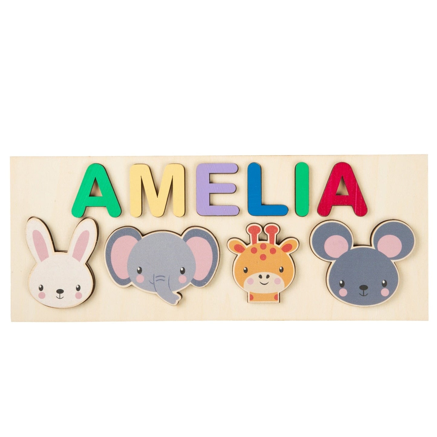 Personalized Wooden Name Puzzle Gifts For Kids Custom Name Baby Shower for Newborn Toddler Toys First Birthday Christmas