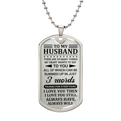 To My Husband - Thanks For Everything