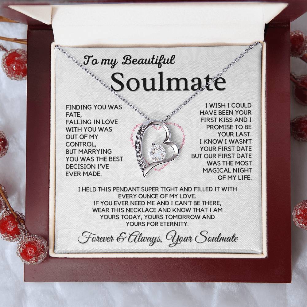 To My Soulmate, Husband - My Forever Love Necklace