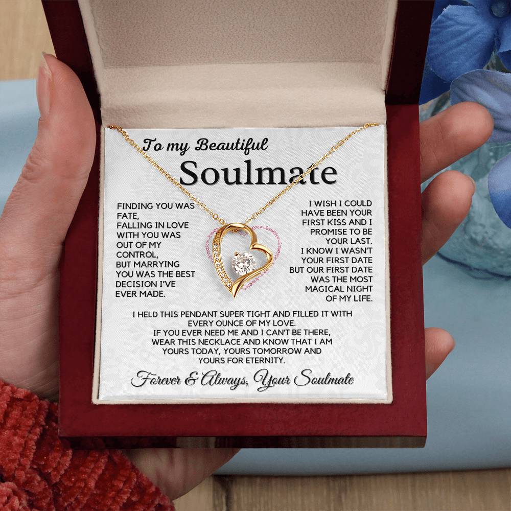 To My Soulmate, Husband - My Forever Love Necklace