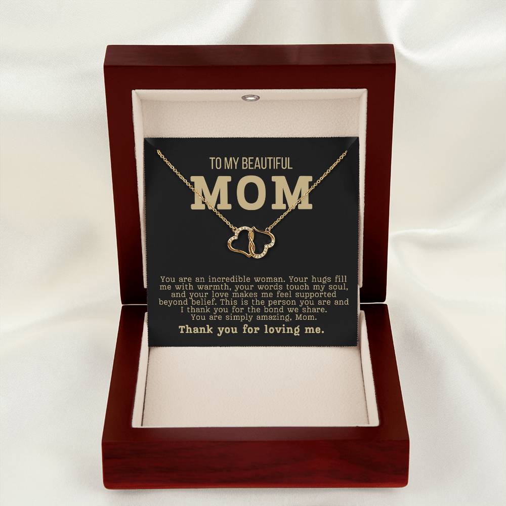 To My Beautiful Mom - You Are An Incredible Woman Diamond Necklace