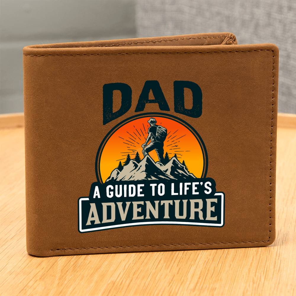 Gift for Dad You are my guide to life´s adventure Premium Leather Wallet