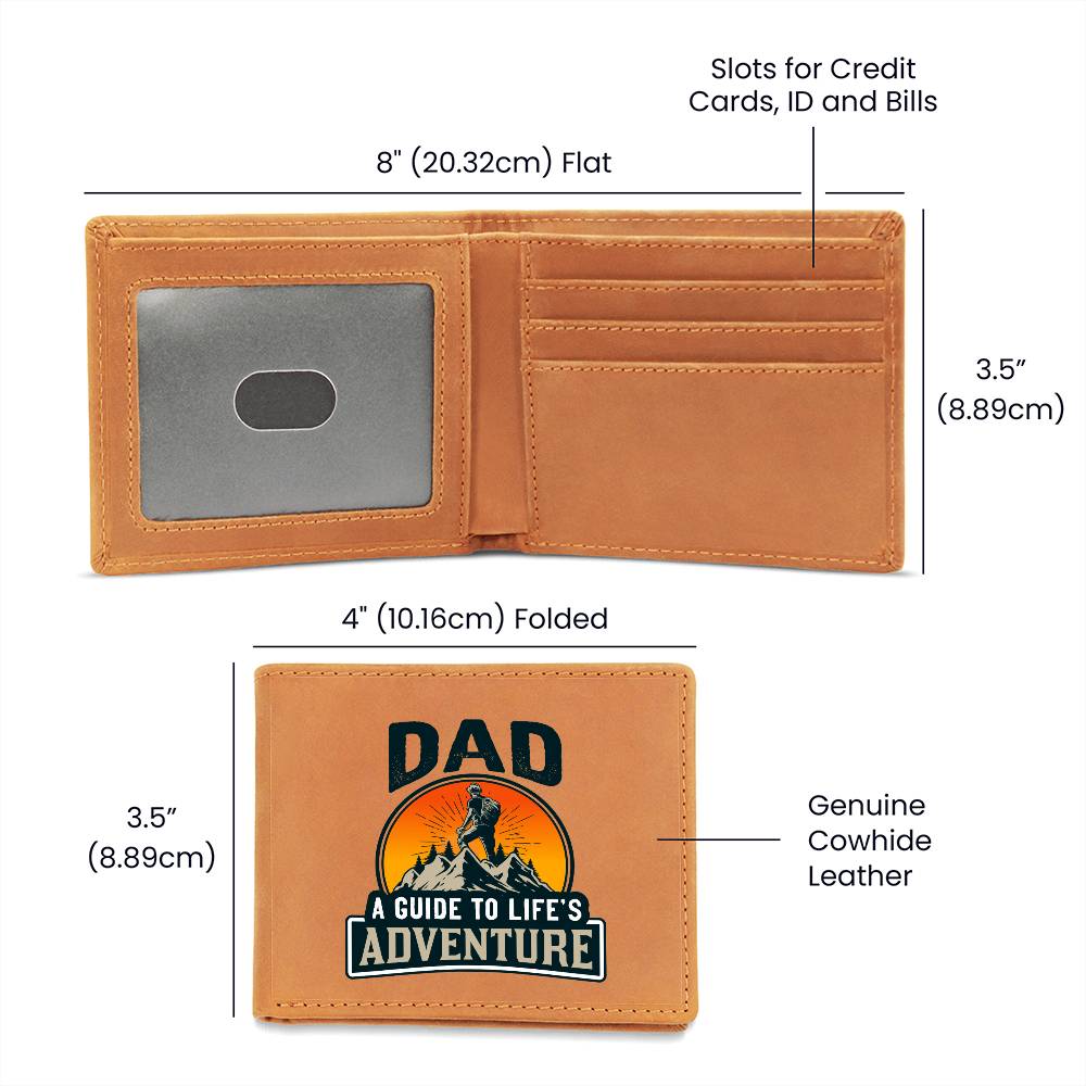 Gift for Dad You are my guide to life´s adventure Premium Leather Wallet