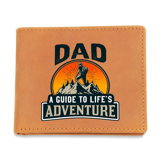 Gift for Dad You are my guide to life´s adventure Premium Leather Wallet