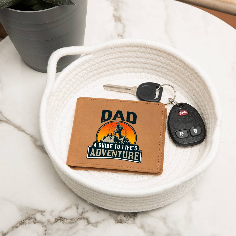 Gift for Dad You are my guide to life´s adventure Premium Leather Wallet