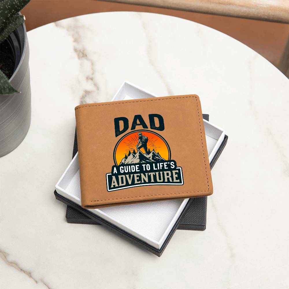 Gift for Dad You are my guide to life´s adventure Premium Leather Wallet