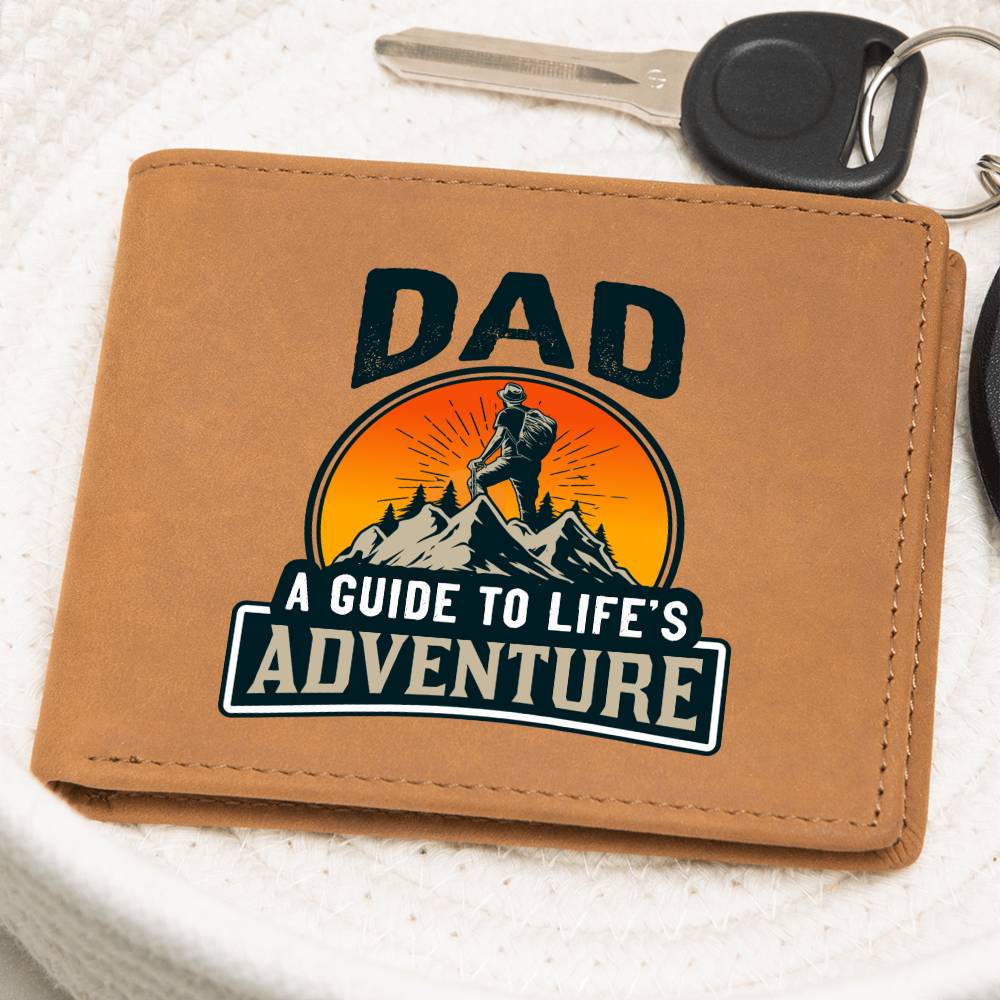 Gift for Dad You are my guide to life´s adventure Premium Leather Wallet