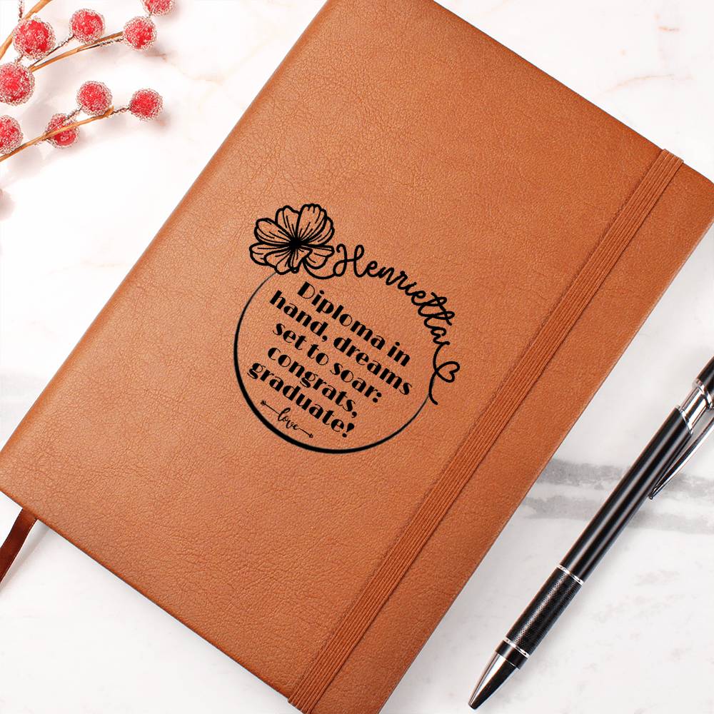 Custom Name Congrats Graduate Writing Journal