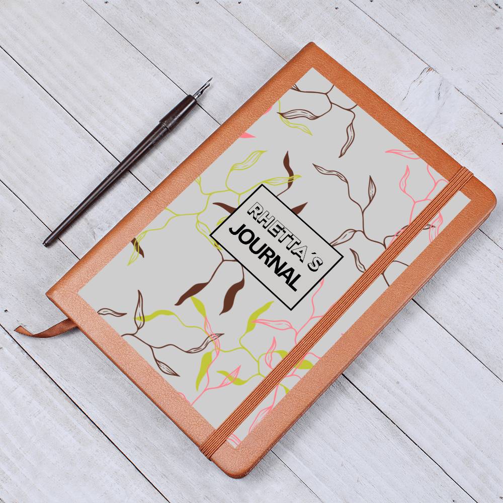 Custom Name Leaf Connection Journal