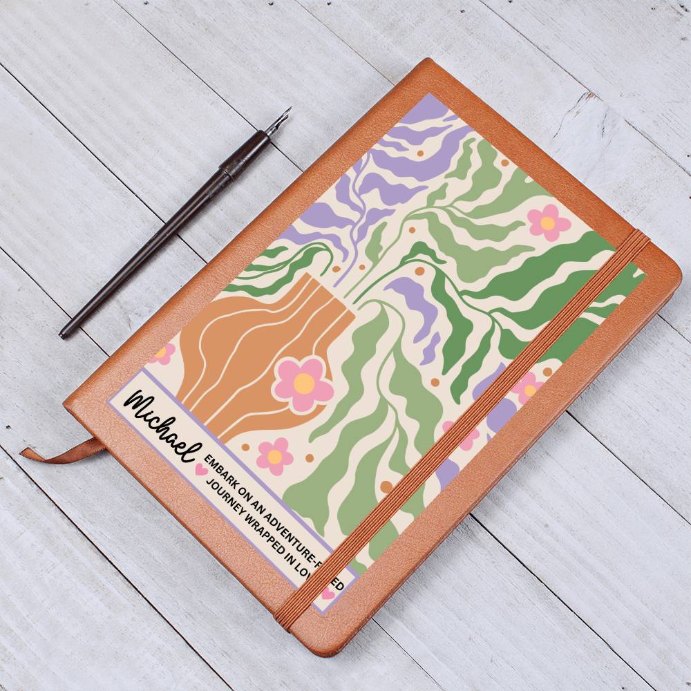 Custom Name Lavendar BOHO Journey Wrapped In Love Writing Journal