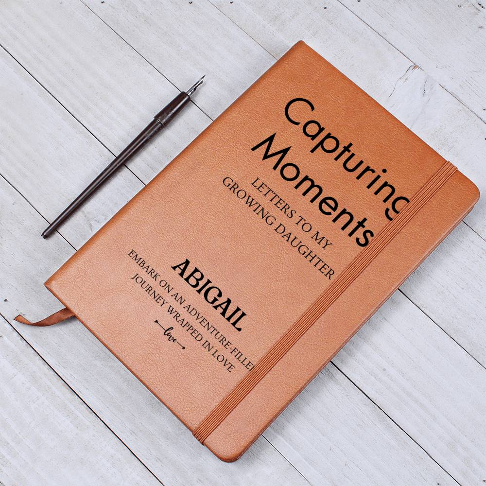 Custom Name Letters Vegan Cover Writing Journal