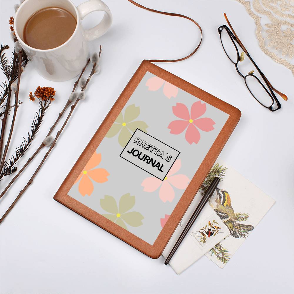 Custom Name Clover Flower Journal