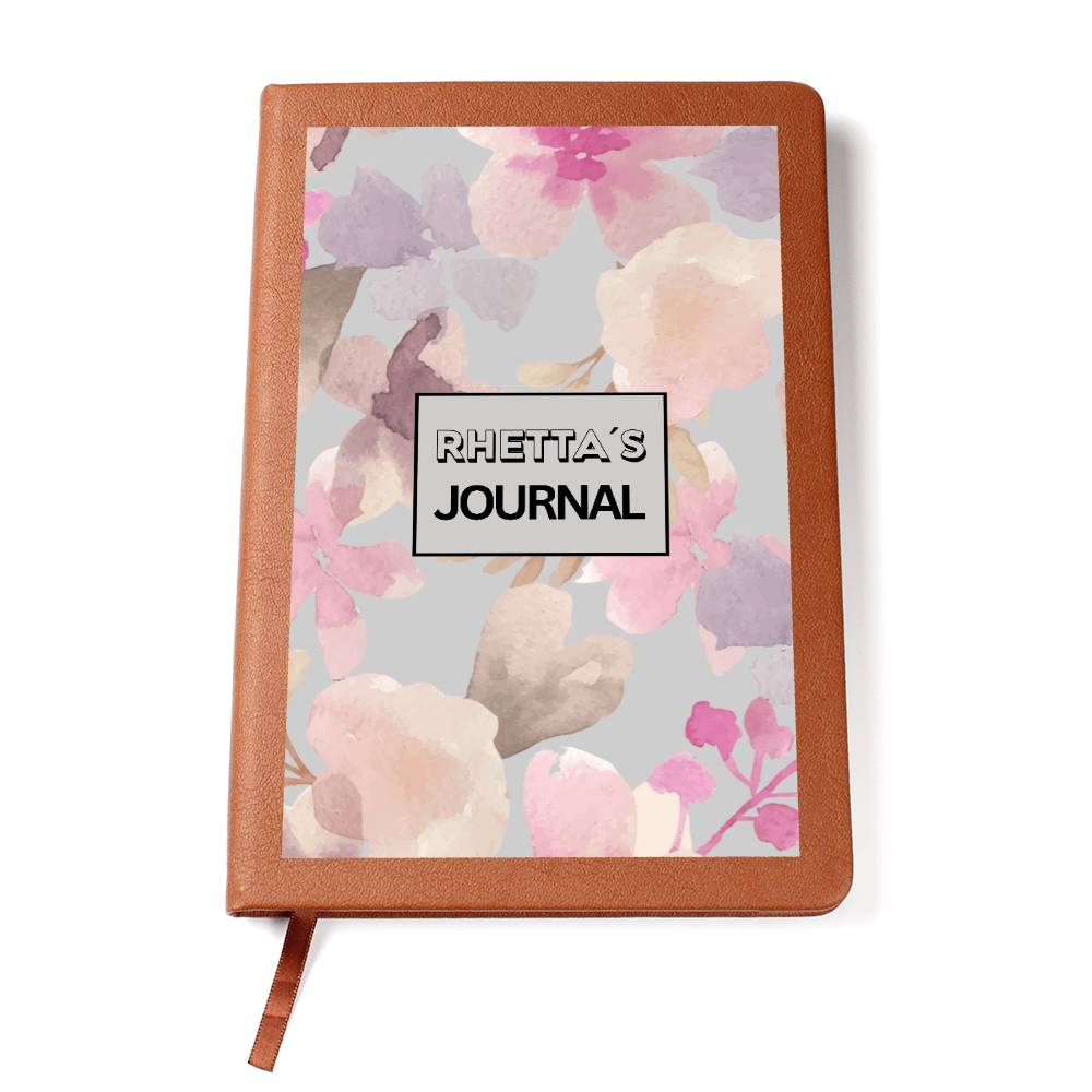 Custom Name Purple Flowers Journal