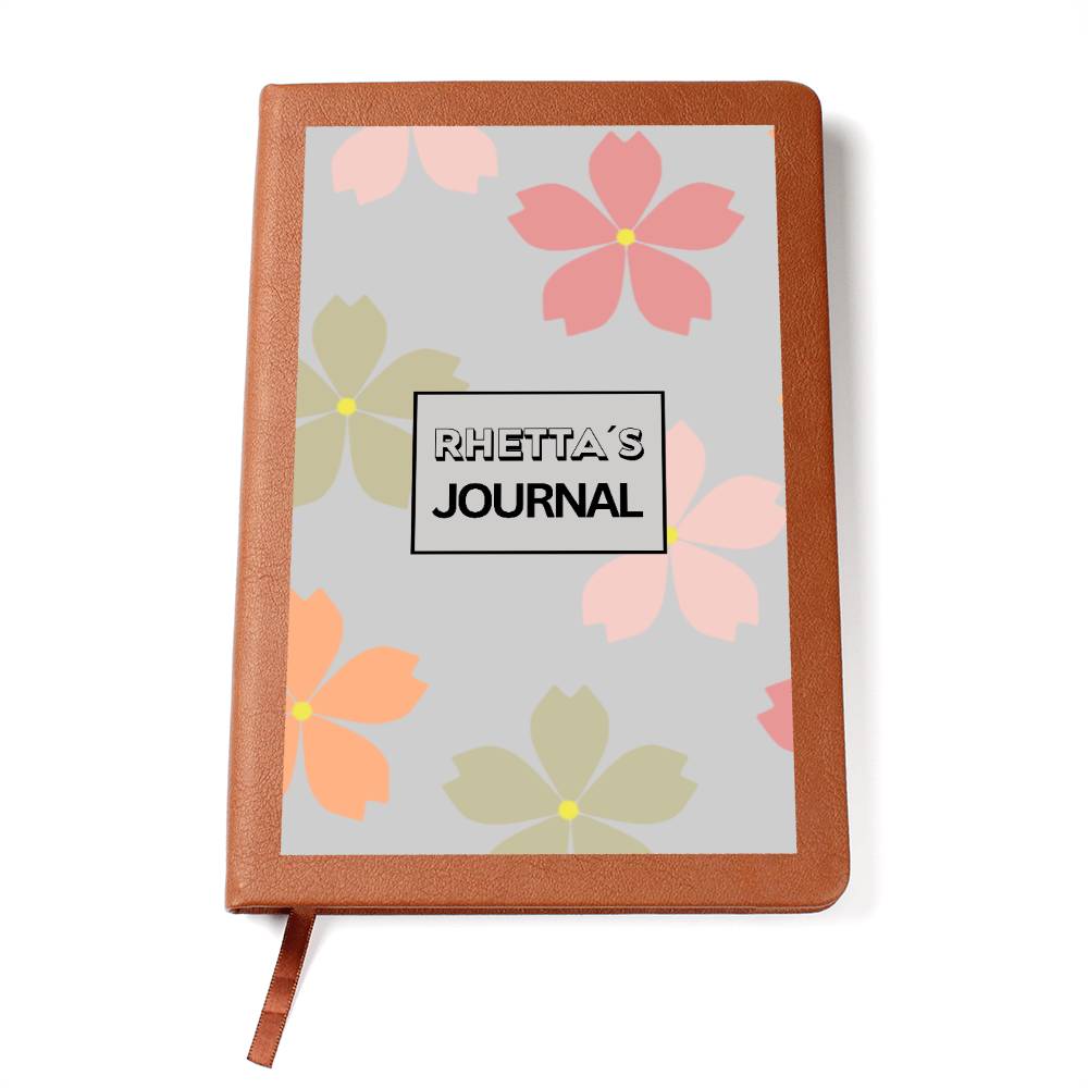 Custom Name Clover Flower Journal