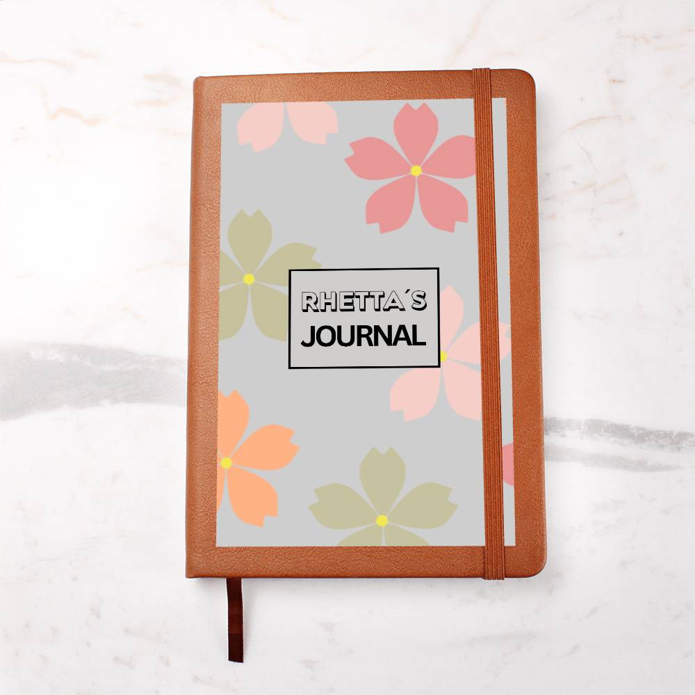 Custom Name Clover Flower Journal