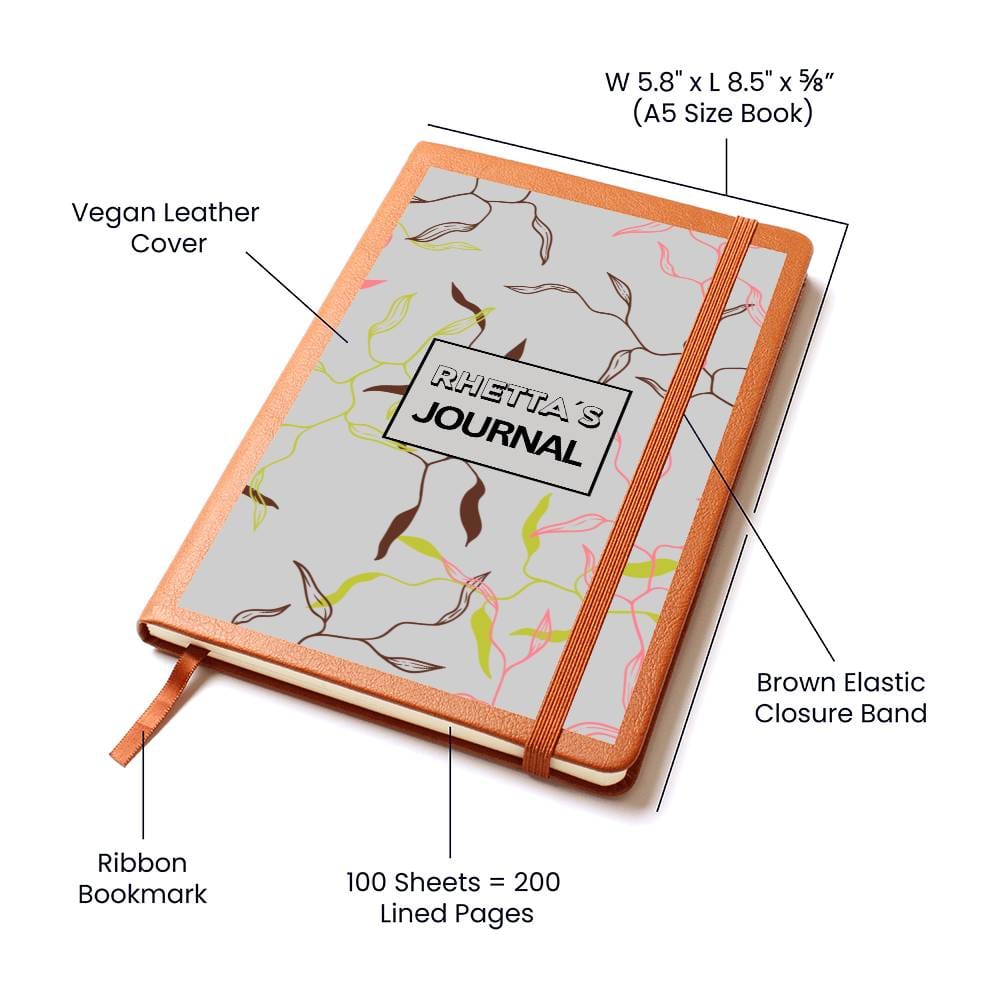 Custom Name Leaf Connection Journal