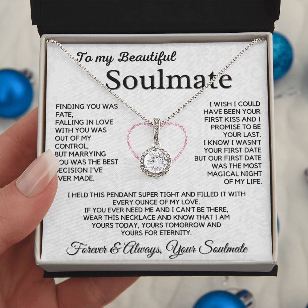 Gift For Beautiful Soulmate For Husband - Forever And Always Your Soulmate