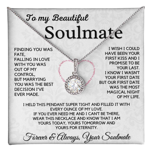 Gift For Beautiful Soulmate For Husband - Forever And Always Your Soulmate