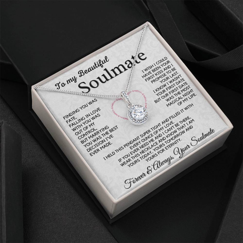 Gift For Beautiful Soulmate For Husband - Forever And Always Your Soulmate