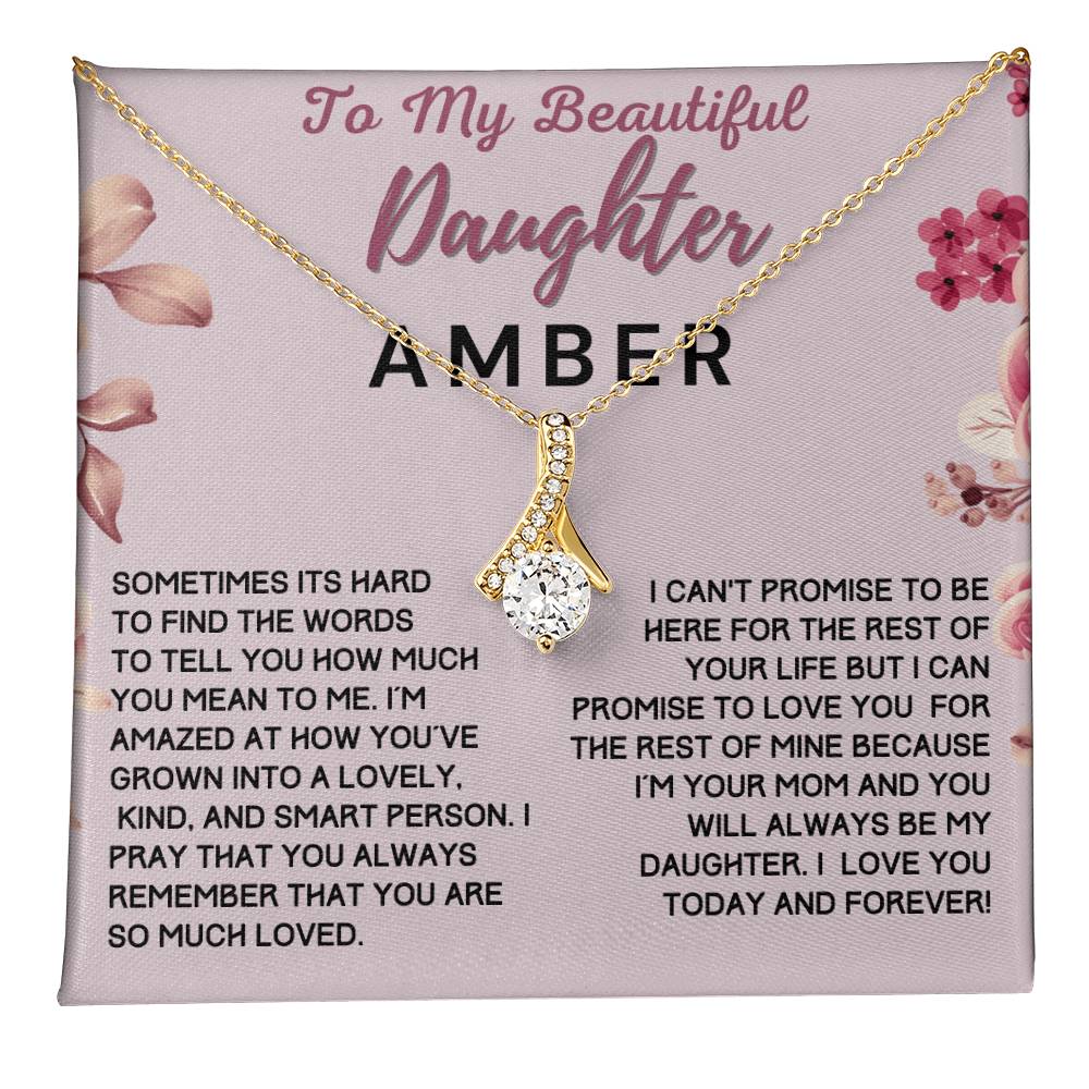 Custom Name Gift For Beautiful Daughter From Mom - How Much You Mean To Me