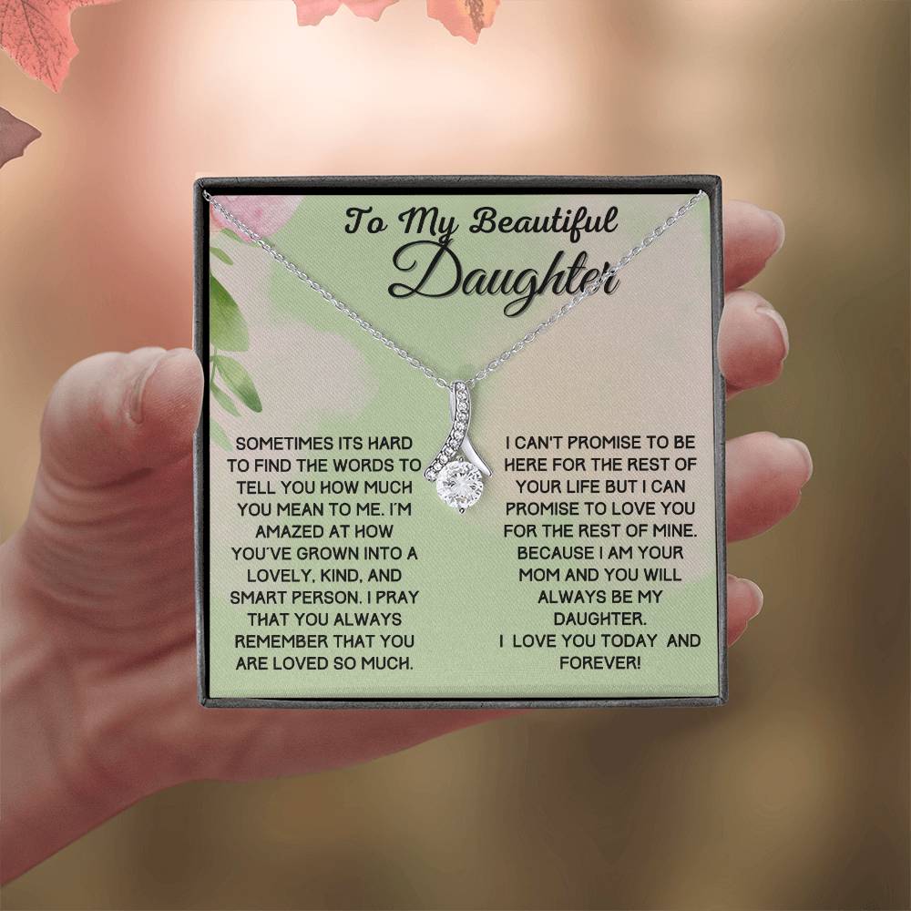 Gift For Beautiful Daughter From Mom - Promise To Love You