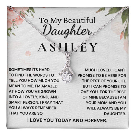 Custom Name Gift For Beautiful Daughter From Mom - Always Remember