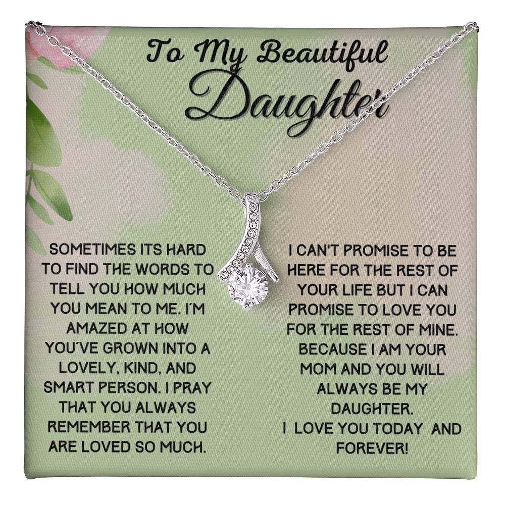 Gift For Beautiful Daughter From Mom - Promise To Love You