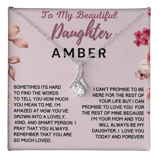 Custom Name Gift For Beautiful Daughter From Mom - How Much You Mean To Me