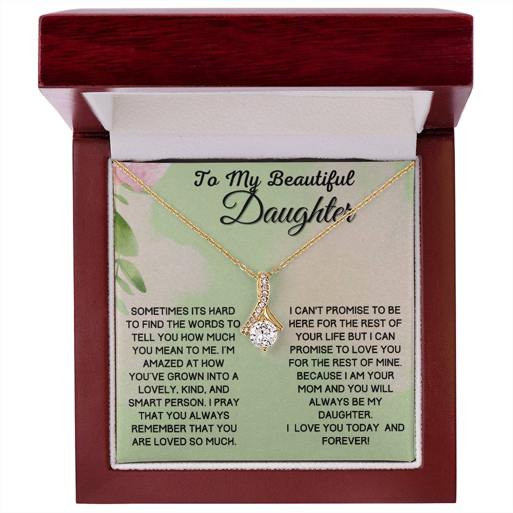 Gift For Beautiful Daughter From Mom - Promise To Love You