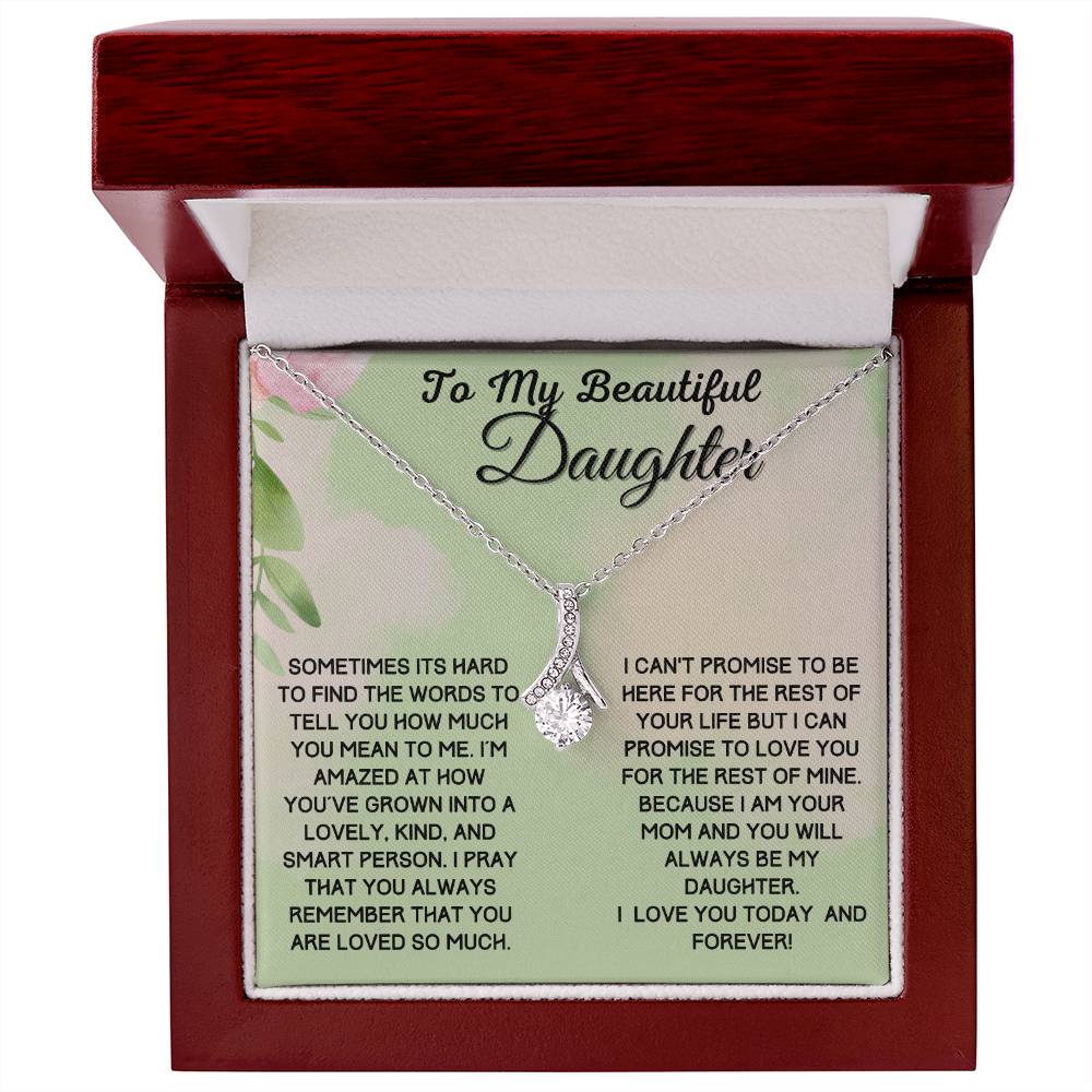 Gift For Beautiful Daughter From Mom - Promise To Love You