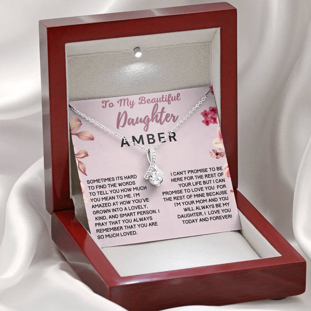 Custom Name Gift For Beautiful Daughter From Mom - How Much You Mean To Me